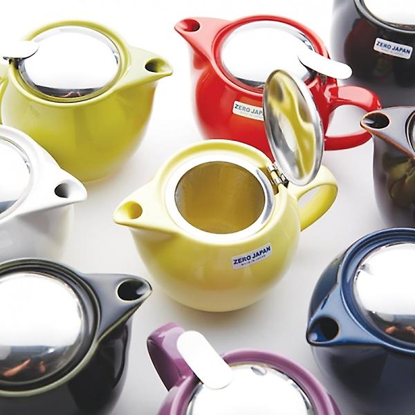  제로재팬 티포트 라운드 680ml 화이트 (BBN-04WH) 도자기 티팟세트