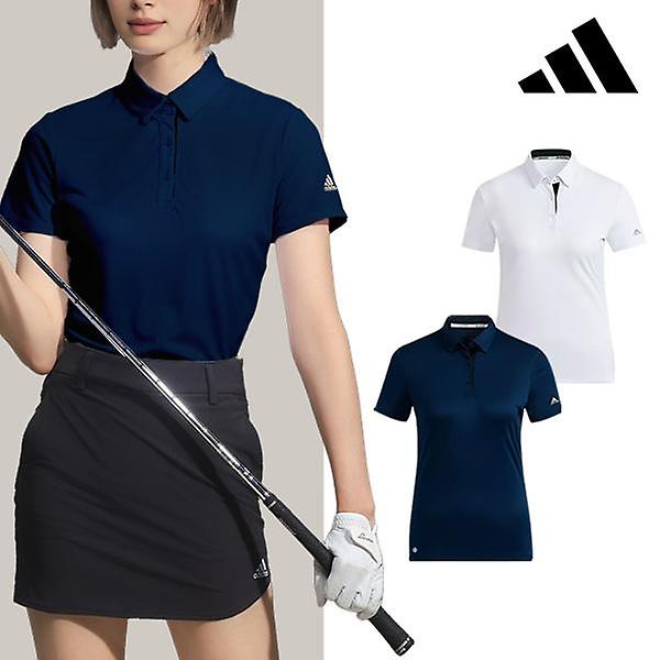  [전시상품] 아디다스 SEA 베이직 여성 반팔 카라티셔츠 여자 골프웨어 HR6417 + 브랜드 골프공