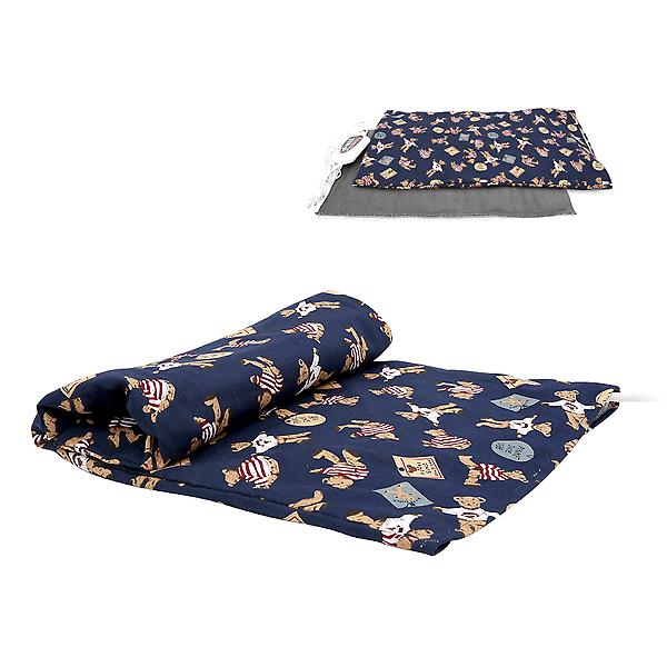  제스파 프리미엄 전기 온열 찜질기 곰돌이네이비 SHP6751BN