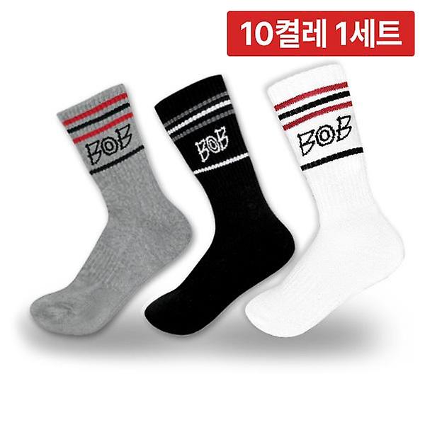  10켤레 1세트 / BOB GOLF 장목 남성 골프 양말