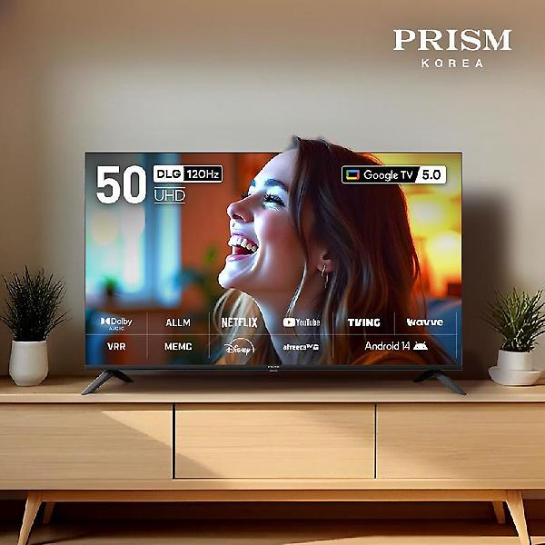  프리즘 CP50G5 127cm 구글5.0 스마트 4K UHD TV 120Hz 프리핫키 지원