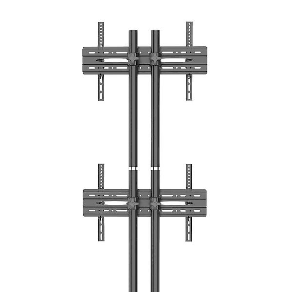  이지마운트 듀얼 2대 TV 전자칠판 이동식 스탠드 거치대 대형 TSC-110