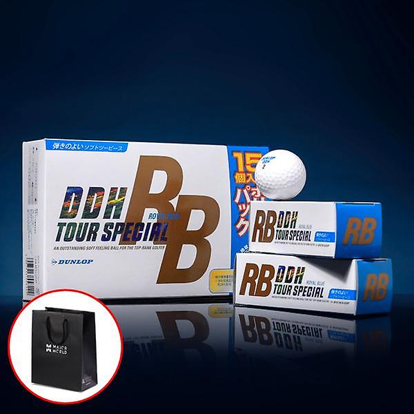  2박스 총30구/쇼핑백/던롭 DDH 로얄블루 투어 골프공