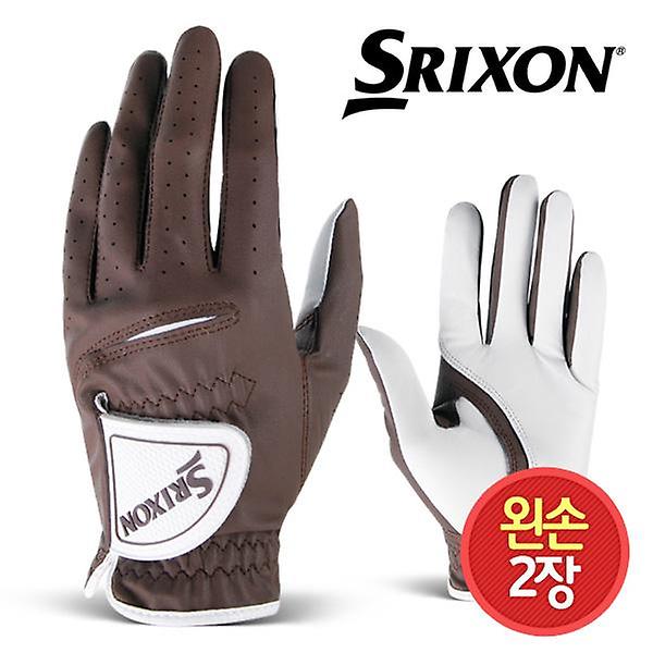  2장 1세트/던롭 컬러 브라운 남성 골프장갑
