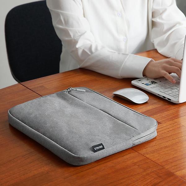  뉴핸들 노트북파우치 가방 맥북 LG 그램 삼성 직장인 업무용 블랙 L(15-16)