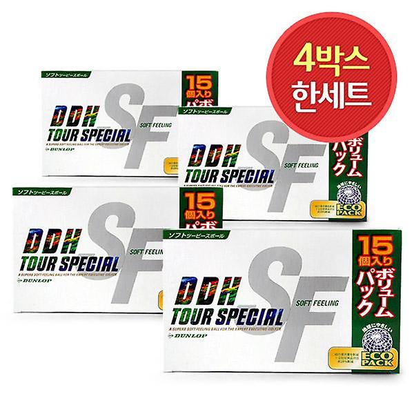  4박스 총60구/던롭 2피스 골프공 DDH 소프트필링 III 15구 비거리 장타 골프볼/쇼핑백증정