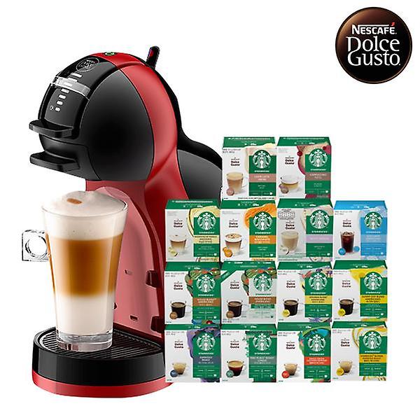  [돌체구스토] 커피머신 미니미 피아노블랙&체리레드 + 12입 스타벅스 커피캡슐 3박스 (14종 택1)