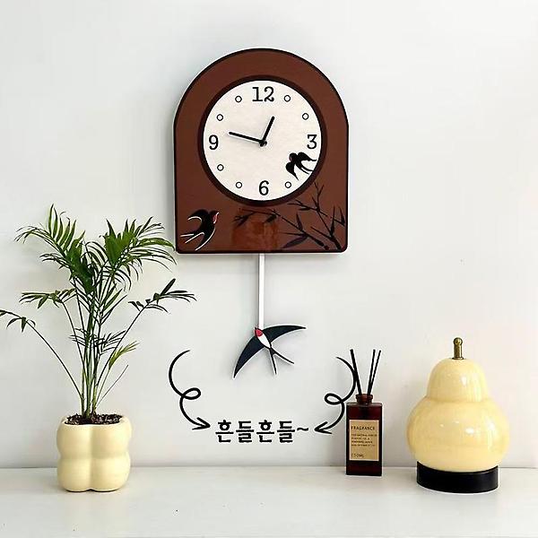  (주문제작) 홈테리어 우드 무소음 무타공 벽시계