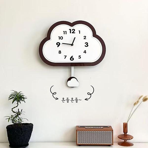  (주문제작) 몽글 구름  무소음 벽시계
