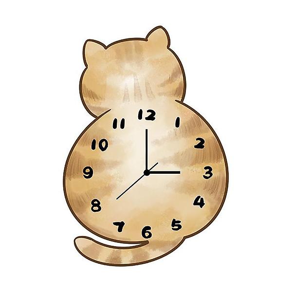  (주문제작) 홈테리어 감성 디자인 고양이 무소음 벽시계