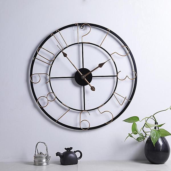  (주문제작) 벽걸이시계 세계지도 무소음 벽시계 (색상) (북유럽풍)