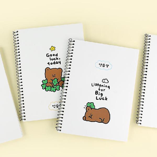  쫑긋곰 연습장 4종세트