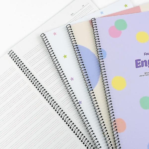  도트 영어 원링노트 (랜덤발송)