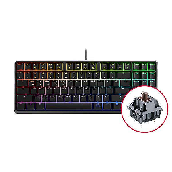  체리 G80-3000S TKL RGB 기계식 키보드 블랙 갈축