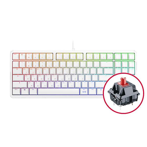  체리 G80-3000S TKL RGB 기계식 키보드 화이트 적축