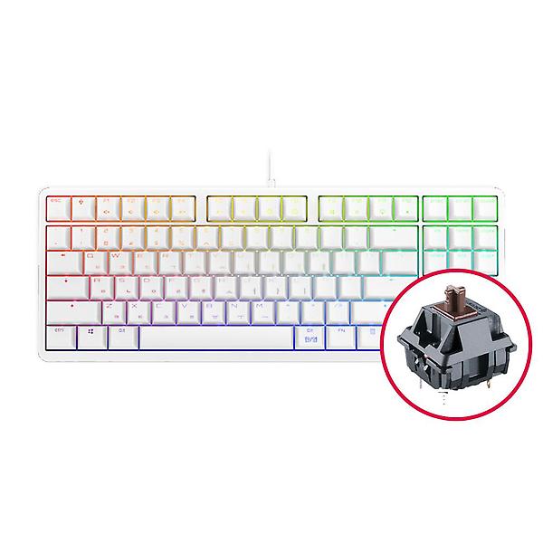  체리 G80-3000S TKL RGB 기계식 키보드 화이트 갈축