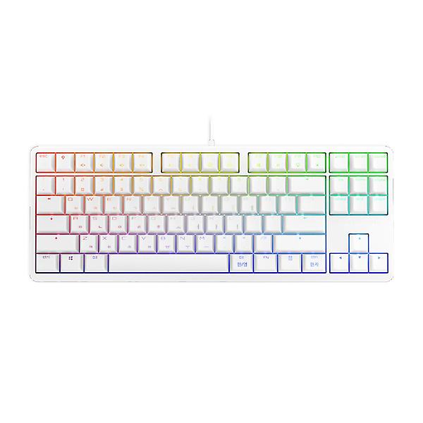  체리 G80-3000S TKL RGB 기계식 키보드 화이트 청축