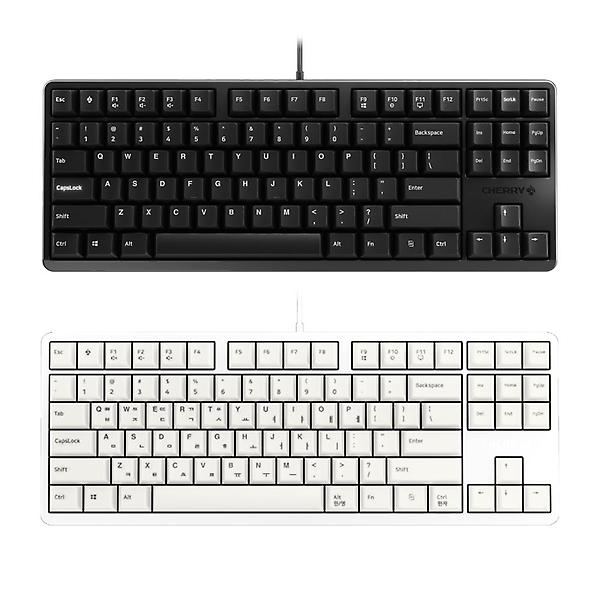  체리 G80-3000S TKL 기계식 키보드 화이트 적축