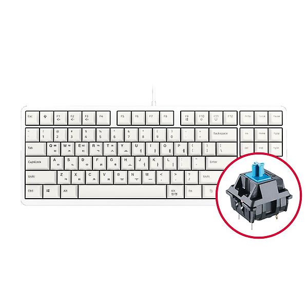  체리 G80-3000S TKL 기계식 키보드 화이트 청축