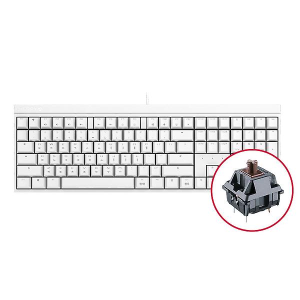  체리 MX 2.0S 게이밍 기계식 키보드 화이트 갈축
