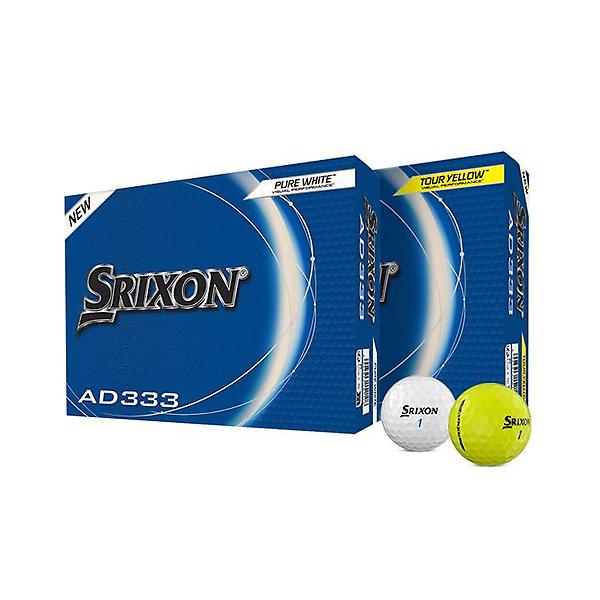  스릭슨 NEW AD333 2피스 골프공 비거리 저압축 비주얼 퍼포먼스 골프볼 12구