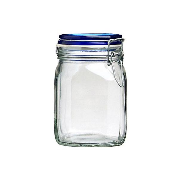  보르미올리 피도 밀폐용기(블루) 1,000ml 유리병 잼병 원두보관