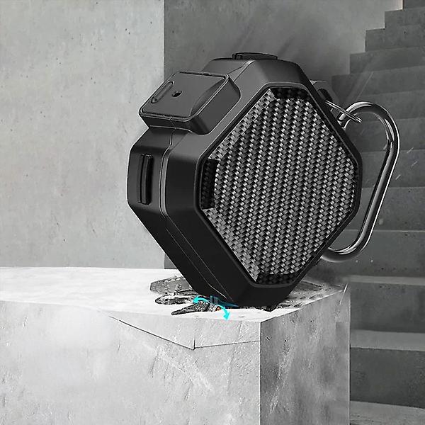  갤럭시 버즈4 프로 호환 원터치 잠금 카본패턴 케이스