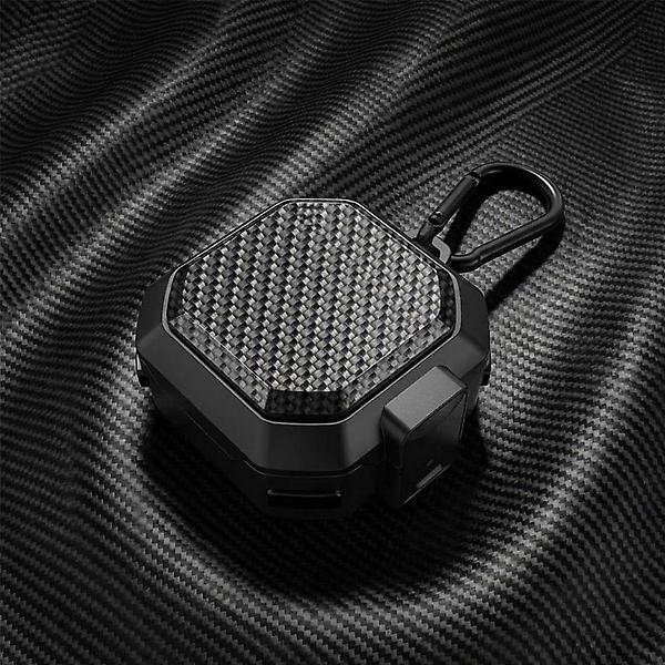  갤럭시 버즈4 프로 호환 원터치 잠금 카본패턴 케이스