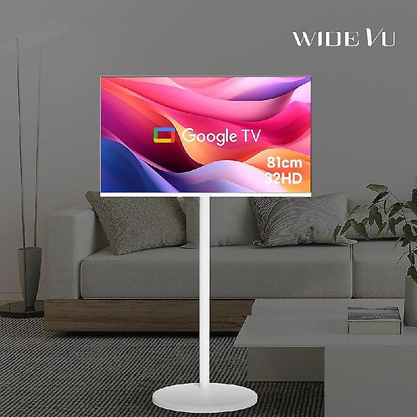  와이드무빙뷰 화이트에디션 삼탠바이미 셋트 81cm(32인치) HD 스마트 이동식 TV