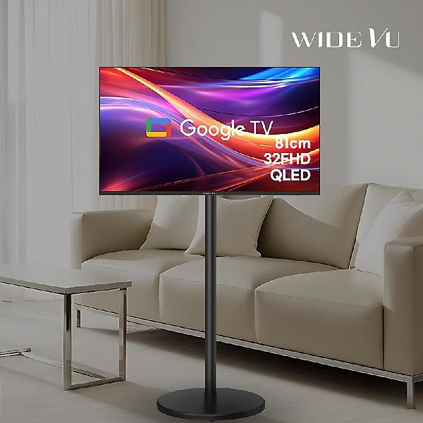  와이드무빙뷰 블랙에디션 삼탠바이미 셋트 QLED 81cm(32인치) FHD 스마트 이동식 스탠딩 TV 중소바이미 V1