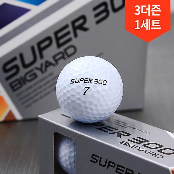  3더즌 총36구/넥센 빅야드 고반발 슈퍼300 3피스 골프공 비거리 장타 퍼팅라인 골프볼