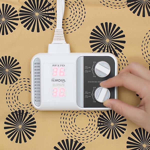  일월 뉴 숯 황토방 전기 매트 싱글 1+1 온열 보료 장판 요