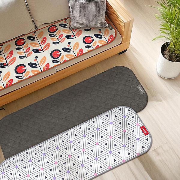  일월 미니 싱글 매트 천소재 3인용 전기 방석 장판 보료 요