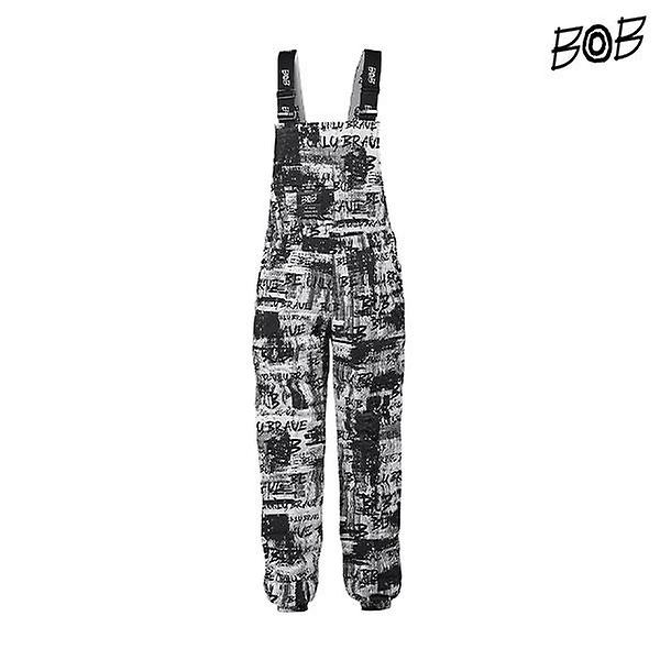  BOB 비오비 시즌 패턴 멜빵 여성 다운 조거 팬츠 G4W2JT510