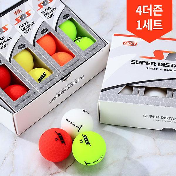 4박스총48구/넥센 슈퍼 디스턴스 소프트 SDS 무광 3피스 고반발 골프공