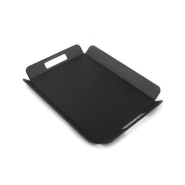  카멜 논슬립 트레이 직사각 쟁반 손잡이형 블랙 중 42x33cm