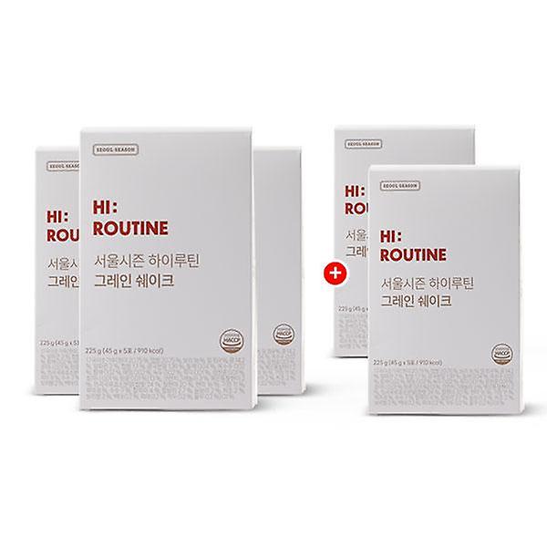  [3+2]서울시즌 하이루틴 그레인 다이어트 단백질 쉐이크 식단 음식 음료 미숫가루 45g 5개입 5세트