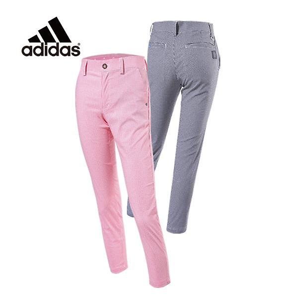  아디다스 아디크로스 9부 체크 여성바지 M73884