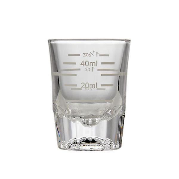  커피 에스프레소 샷잔 유리 화이트 1.5온스(40ml) 샷글라스