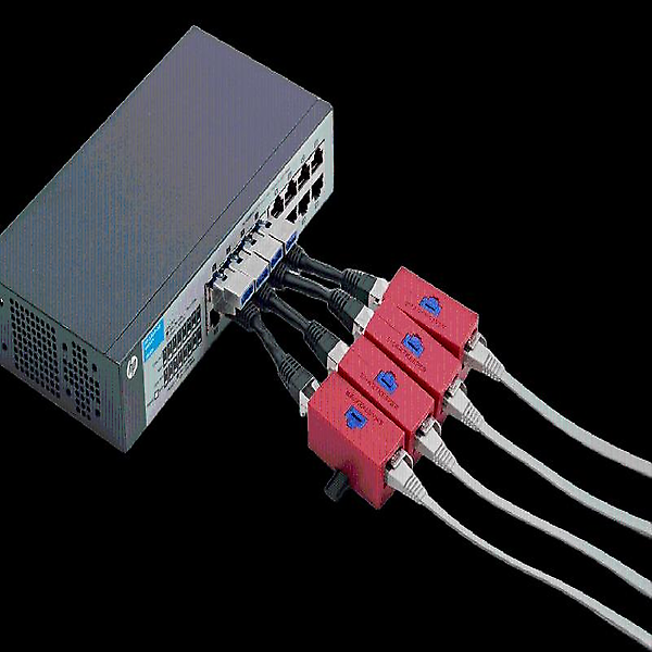  스마트키퍼 랜케이블 보안 커플러 CAT.6 RJ45 랜포트 잠금 차단 연장 장치 시스템 물리보안
