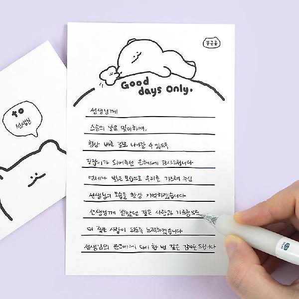  쫑긋곰 편지지 4종세트
