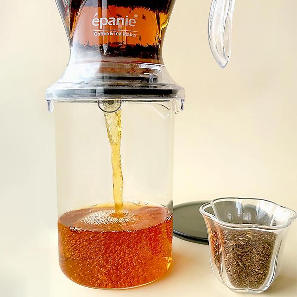  스마트여과기 그레이 티포트 B 허브차 티팟 선물세트 루이보스티 페퍼민트