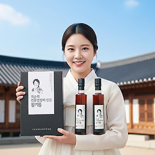  최순희 전통명장이 만든 참기름 선물세트 (2개입/300ml)