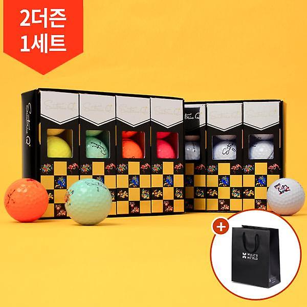  쇼핑백증정/2더즌 총 24구 세인트나인 Q 플러스 고반발 3피스 골프공