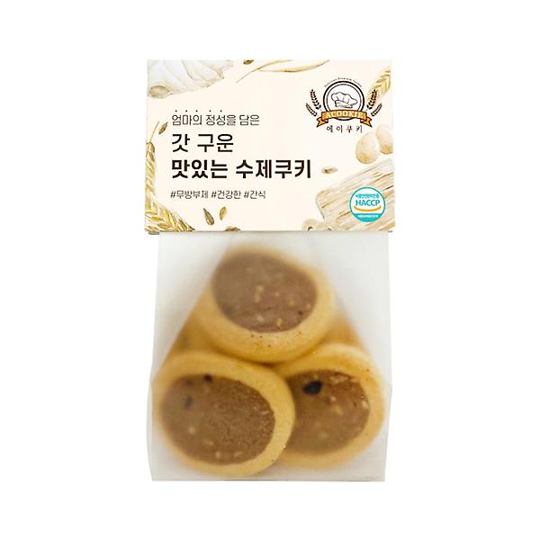  에이쿠키 커피쿠키 120g 수제쿠키(아몬드+초코칩) 답례품 선물 카페 디저트
