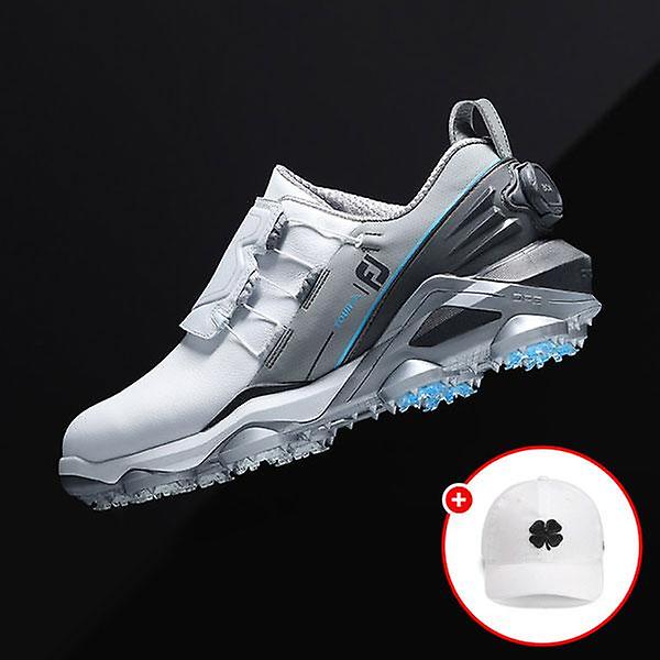  아쿠쉬네트코리아 풋조이 NEW 투어 알파 보아 플래그십 스파이크 방수 남성 여성골프화 + 블랙클로버 모자