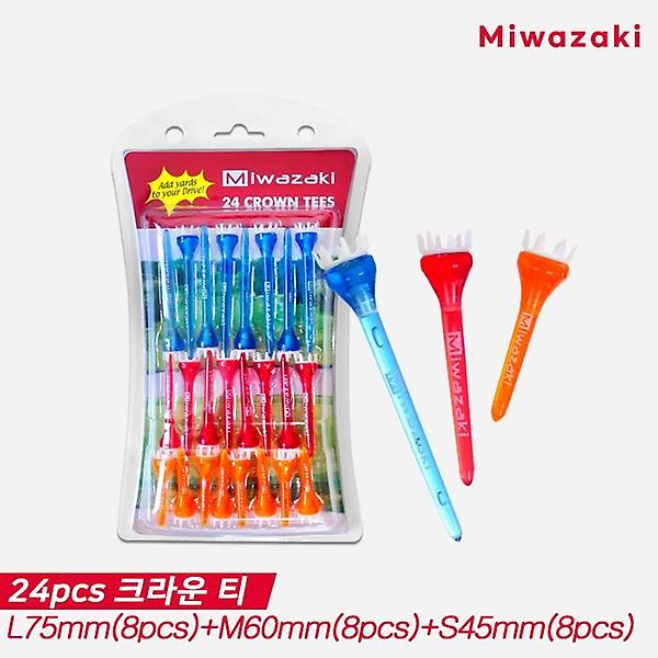  [미와자키정품]2021 미와자키 크라운(CROWN) 골프티[24PCS][75mm+60mm+45mm]