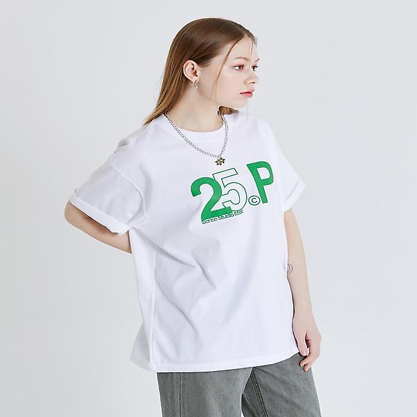  25P 센스 로고 실켓 쿨 코튼 반팔 티셔츠 25PU3MTS07GN