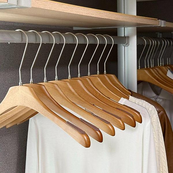  올지 헤리티지 원목 옷걸이 5P 논슬립 회전고리 코트 자켓 셔츠 니트 어깨뿔방지