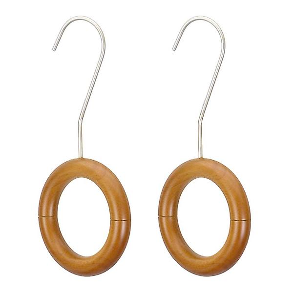  올지 헤리티지 원목 링 다기능 걸이 2P 넥타이 벨트 걸이 스카프